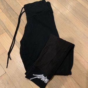 Vs pink mesh ankle legging